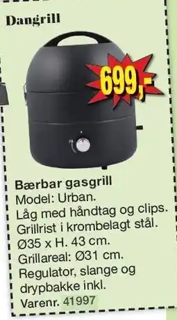 Harald Nyborg Bærbar gasgrill tilbud