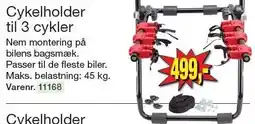 Harald Nyborg Cykelholder til 3 cykler tilbud
