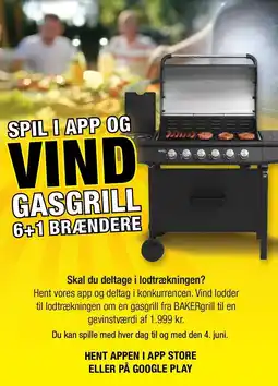 Harald Nyborg SPIL I APP OG VIND GASGRILL 6+1 BRÆNDERE tilbud