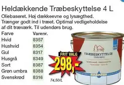 Harald Nyborg Heldækkende Træbeskyttelse 4 L tilbud