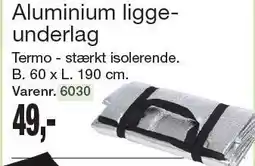Harald Nyborg Aluminium liggeunderlag tilbud