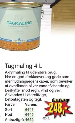 Harald Nyborg Tagmaling 4 L tilbud