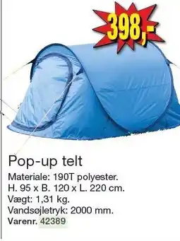 Harald Nyborg Pop-up telt tilbud
