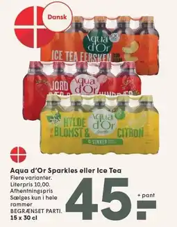 SPAR Aqua d'Or Sparkles eller Ice Tea tilbud