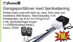 Harald Nyborg 1st Avenue Garageportåbner med fjernbetjening tilbud