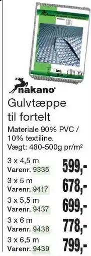 Harald Nyborg Nakano Gulvtæppe til fortelt tilbud