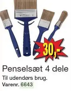 Harald Nyborg Penselsæt 4 dele tilbud