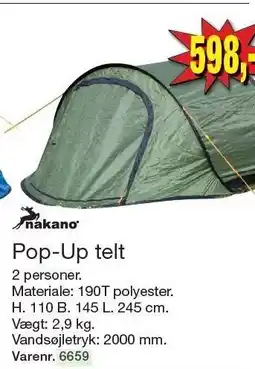 Harald Nyborg Nakano Pop-Up telt tilbud