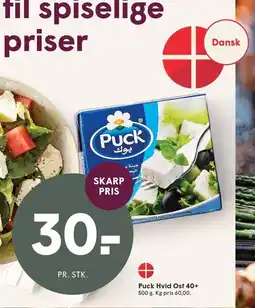 SPAR Puck Hvid Ost 40+ tilbud
