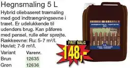 Harald Nyborg Hegnsmaling 5 L Brun eller Grøn tilbud