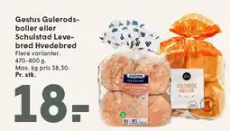 SPAR Gestus Gulerodsboller eller Schulstad Levebrød Hvedebrød tilbud