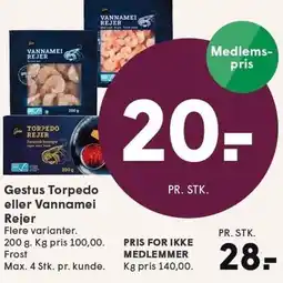 SPAR Gestus Torpedo eller Vannamei Rejer tilbud