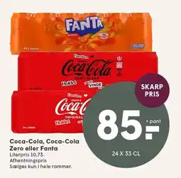 SPAR Coca-Cola, Coca-Cola Zero eller Fanta tilbud