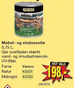 Harald Nyborg Møbel- og vinduesolie tilbud