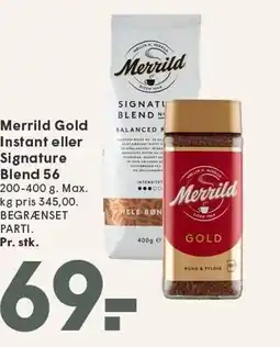 SPAR Merrild Gold Instant eller Signature Blend 56 tilbud