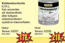 Harald Nyborg Køkkenbordsolie Natur eller Hvid tilbud