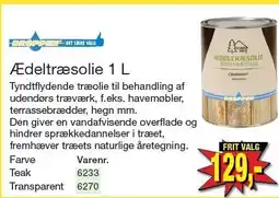 Harald Nyborg Ædeltræsolie 1 L tilbud