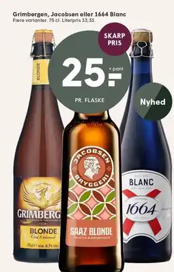 SPAR Grimbergen, Jacobsen eller 1664 Blanc tilbud