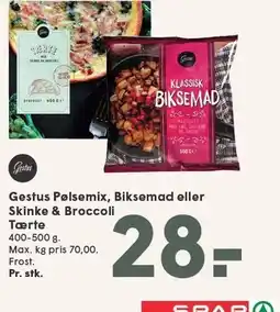SPAR Gestus Pølsemix, Biksemad eller Skinke & Broccoli Tærte tilbud