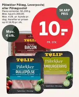 SPAR Pålækker Pålæg, Leverpostej eller Pålægssalat tilbud