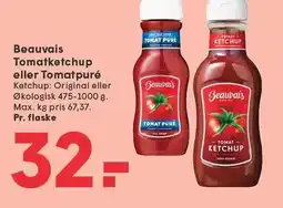 SPAR Beauvais Tomatketchup eller Tomatpuré tilbud