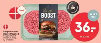 SPAR Burgerboost af Dansk Oksekød tilbud