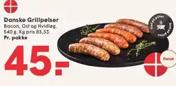 SPAR Danske Grillpølser tilbud