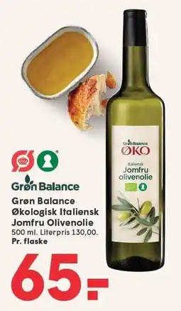 SPAR Grøn Balance Økologisk Italiensk Jomfru Olivenolie tilbud