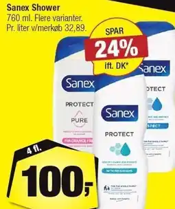 Calle Sanex Shower - 4 fl tilbud