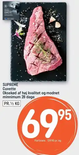 REMA 1000 REMA 1000 SUPREME Cuvette Oksekød af høj kvalitet og modnet min. 28 dage tilbud