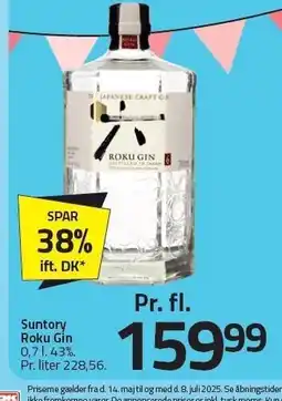 Fleggaard Suntory Roku Gin tilbud