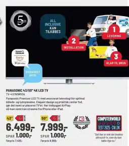 Panasonic Center PANASONIC 43/50'' 4K LED TV tilbud