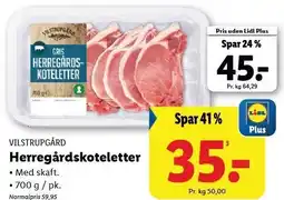 Lidl VILSTRUPGÅRD Herregårdskoteletter tilbud