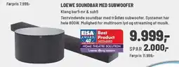 Panasonic Center LOEWE SOUNDBAR MED SUBWOOFER tilbud