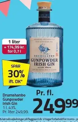 Fleggaard Drumshanbo Gunpowder Irish Gin tilbud