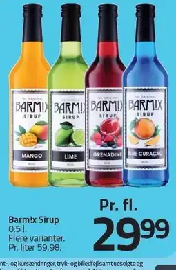 Fleggaard Barmix Sirup tilbud