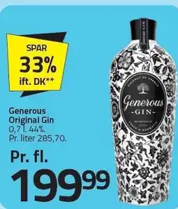 Fleggaard Generous Original Gin tilbud