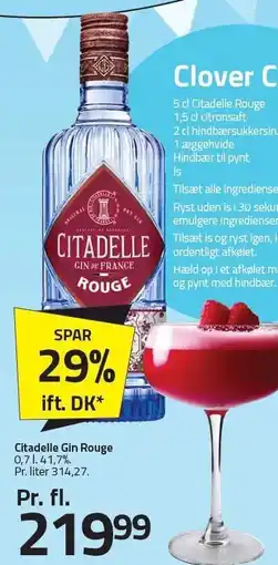 Fleggaard Citadelle GIn Rouge tilbud
