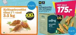 Bilka XXL kyllingebrystfilet eller kyllingespyd 2,5-3,5 kg tilbud
