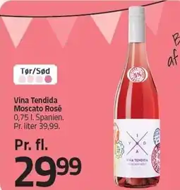 Fleggaard Vina Tendida Moscato Rosé tilbud