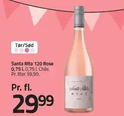 Fleggaard Santa Rita 120 Rose tilbud