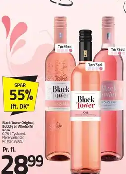 Fleggaard Black Tower Original, Bubbly el. Alkoholfri Rosé tilbud