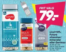 Bilka Livol, Futura vitaminer eller mineraler eller gerimax tilbud