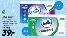 Bilka Lotus papir tilbud