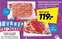 Bilka Nakkefilet af dansk gris eller hakket grisekød tilbud