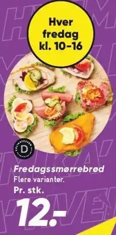 Bilka DELIKATESSEN Fredagssmørrebrød tilbud