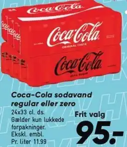 Bilka Coca-Cola sodavand regular eller zero tilbud