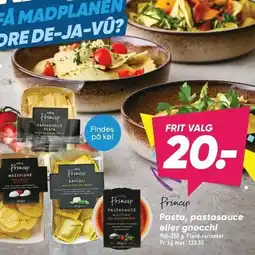 Bilka PRINCIP Pasta, pastasauce eller gnocchi tilbud