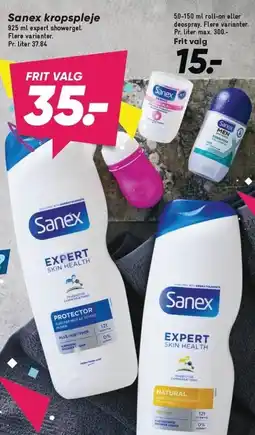 Bilka Sanex kropspleje tilbud