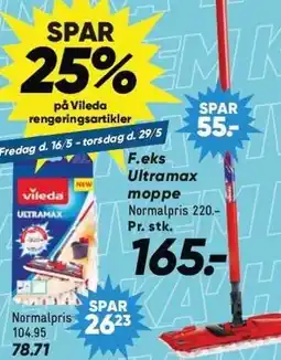 Bilka SPAR 25% på Vileda rengøringsartikler tilbud